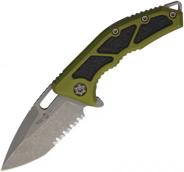 Heretic Knives Medusa Tanto Battleworn Green H0095BGRN