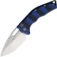 Heretic Knives Auto Medusa Button Lock Blue - H0112AG10BLU