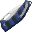 Heretic Knives Auto Medusa Button Lock Blue H0112AG10BLU