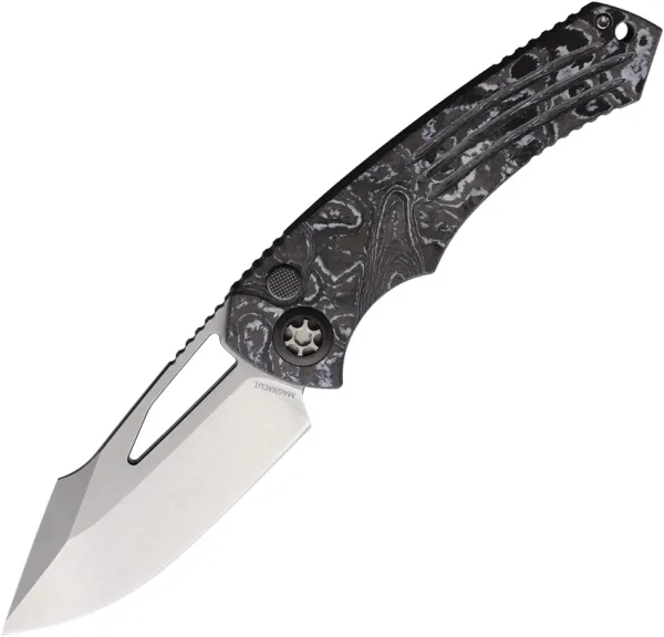 Heretic Knives Pariah Button Lock White Camo H0462AWTCC