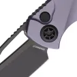 Heretic Knives Pariah Button Lock DLC Gray H0466AGRY