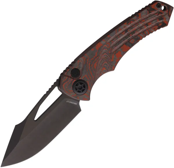 Heretic Knives Pariah Button Lock Red Camo H0466ARDCC