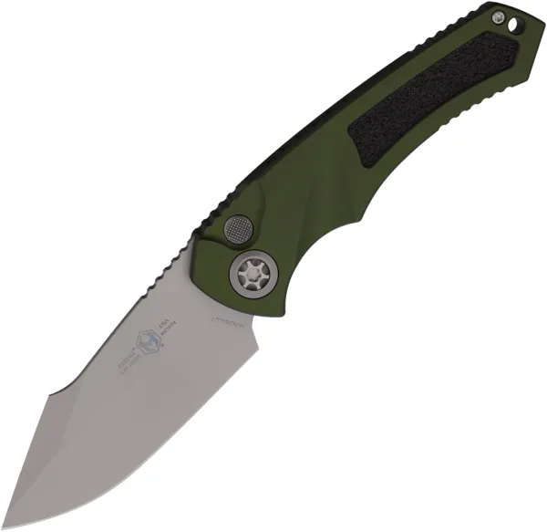 Heretic Knives Auto Pariah Button Lock Grn H0483AGRN