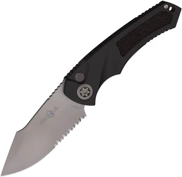 Heretic Knives Auto Pariah Button Lock BB Blk H0483B