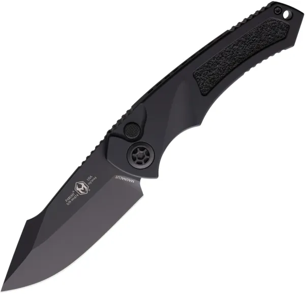 Heretic Knives Auto Pariah Button Lock Blk H0484AT