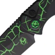 Heretic Knives Auto Pariah Button Lock Grn H048MAGTX