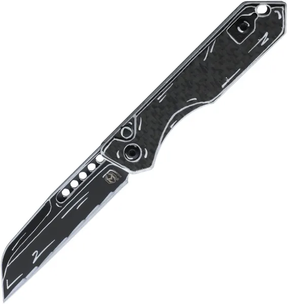 Heretic Knives Auto Jinn Button Lock H113CSBWCF