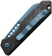 Heretic Knives Auto Jinn Button Lock CF Teal H113MTCF