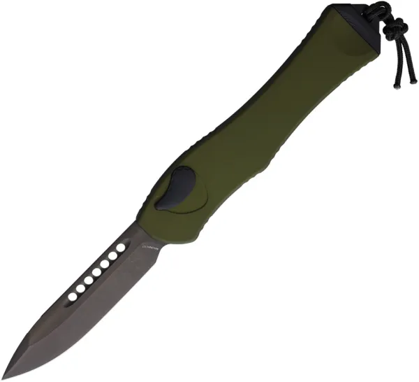 Heretic Knives Auto Hydra V4 OTF DLC OD Green H4076AGRN