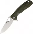 Honey Badger Knives Large Leaf Linerlock Green - HB1290