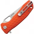 Honey Badger Knives Large Leaf Linerlock Orange HB1293