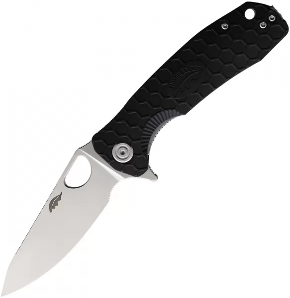 Honey Badger Knives Medium Leaf Linerlock Black HB1298