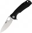 Honey Badger Knives Medium Leaf Linerlock Black - HB1298