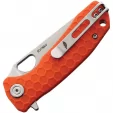 Honey Badger Knives Small Leaf Linerlock Orange HB1313