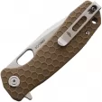 Honey Badger Knives Medium Linerlock Tanto Tan HB1332