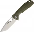 Honey Badger Knives Medium Linerlock Tanto Green - HB1333