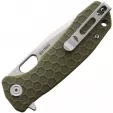 Honey Badger Knives Medium Linerlock Tanto Green HB1333
