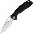 Honey Badger Knives Medium Leaf Linerlock Black - HB1386