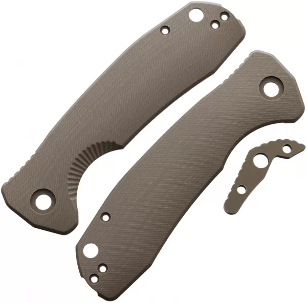 Honey Badger Knives Large Linerlock Handle Tan HB4018