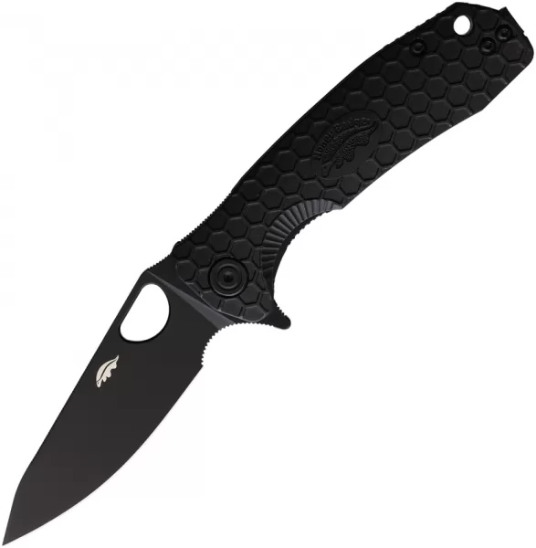 Honey Badger Knives Medium Leaf Linerlock Black HB4027