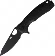 Honey Badger Knives Medium Leaf Linerlock Black - HB4027