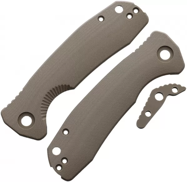 Honey Badger Knives Medium Linerlock Handle Tan HB4038