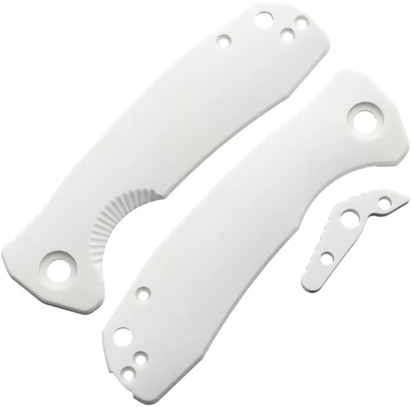 Honey Badger Knives Medium Linerlock Handle Wht HB4041