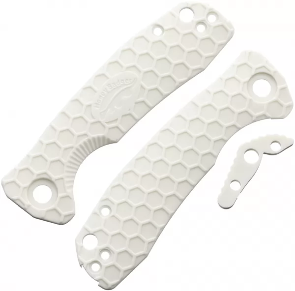 Honey Badger Knives Small Linerlock Handle White HB5034