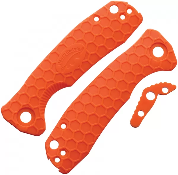 Honey Badger Knives Small Linerlock Handle Orange HB5037
