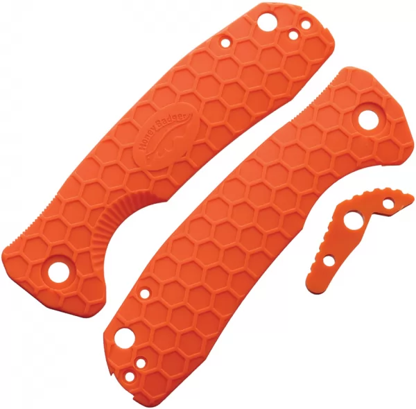 Honey Badger Knives Large Linerlock Handle Orange HB5039