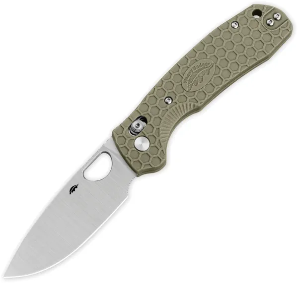 Honey Badger Knives Crossbolt Lock Grn FRN HB6003