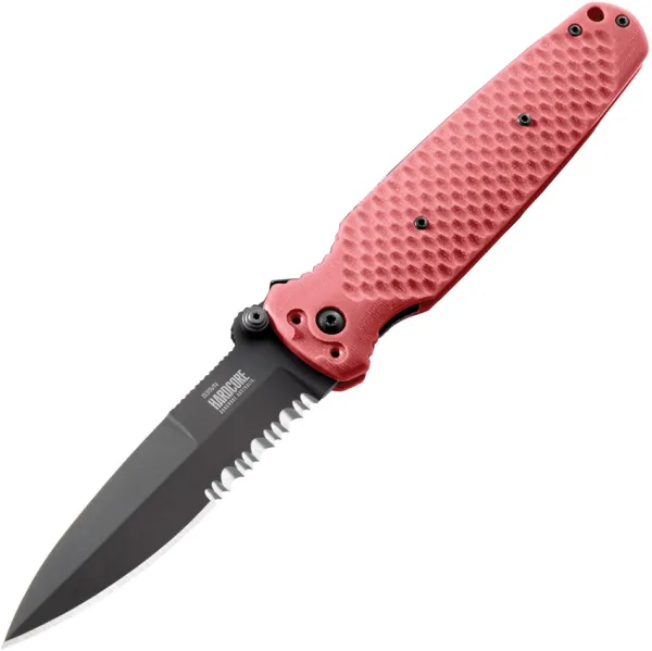 Hardcore Hardware Australia HHA Covert 01 Linerlock BlkRd HBBCOVERT01BKRD