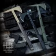 Halfbreed Blades Large Breaching Axe Black HBBLBA01