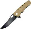 Heibel Knives Blackhawk Linerlock Tan - HBKBLKBT