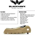 Heibel Knives Blackhawk Linerlock Tan HBKBLKBT