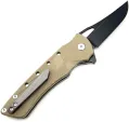 Heibel Knives Blackhawk Linerlock Tan HBKBLKBT