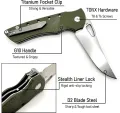 Heibel Knives Blackhawk Linerlock OD HBKBLKRG