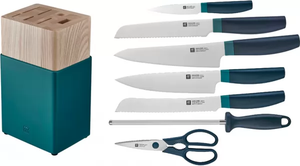 ZWILLING J.A. HENCKELS Now S 8 Pc Block Set - Blue HEN33410000
