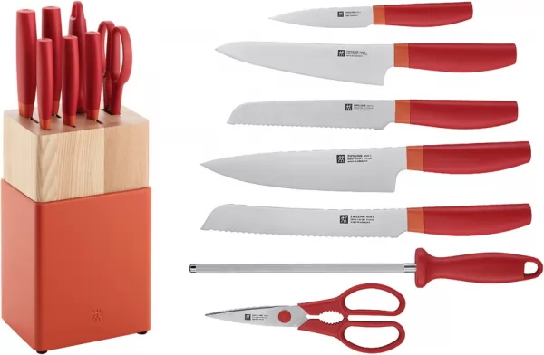 HENCKELS ZWILLING Now S 8pc Block Set Org HEN33421000