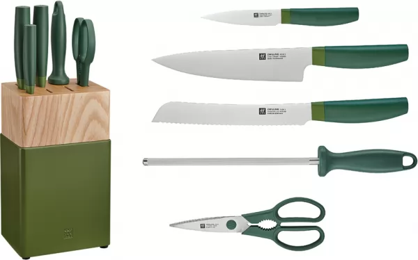 HENCKELS ZWILLING Now S 6pc Block Set Grn HEN53070110