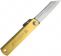 Higonokami Folder Brass Blue Paper Steel - HIGO75BRS