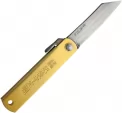 Higonokami Folder Brass Blue Paper Steel - HIGO75RS
