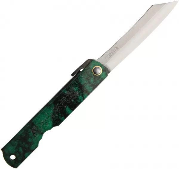 Higonokami Blue Paper Steel Jade HIGOCJ