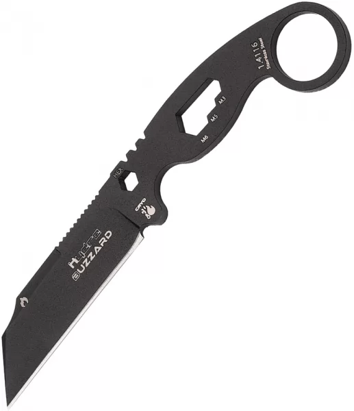 Hydra Knives Buzzard Neck Knife Vulture HKS01BLACKSBL