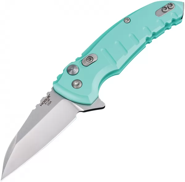 Hogue X1 Microflip Button Lock Teal knives HO24163