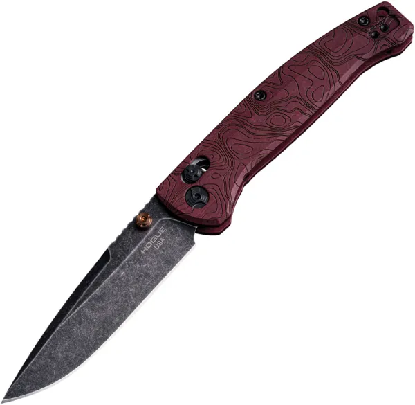 Hogue Mysto ABLE Lock Red Richlite knives HO24452