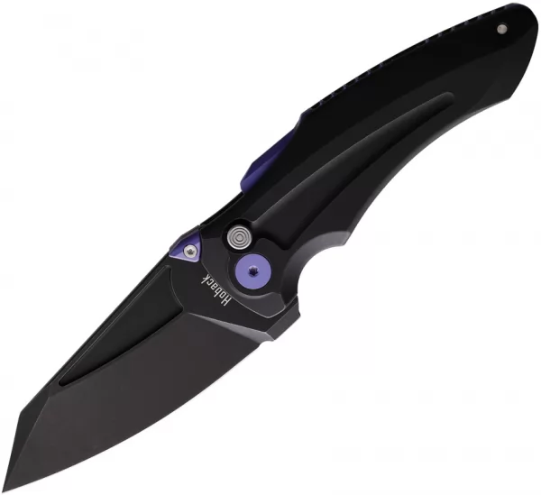 Hoback Knives Sumo Button Lock Black HOB021BP