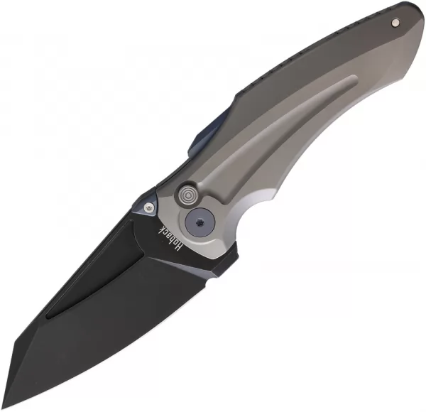 Hoback Knives Sumo Button Lock Gray HOB021GB