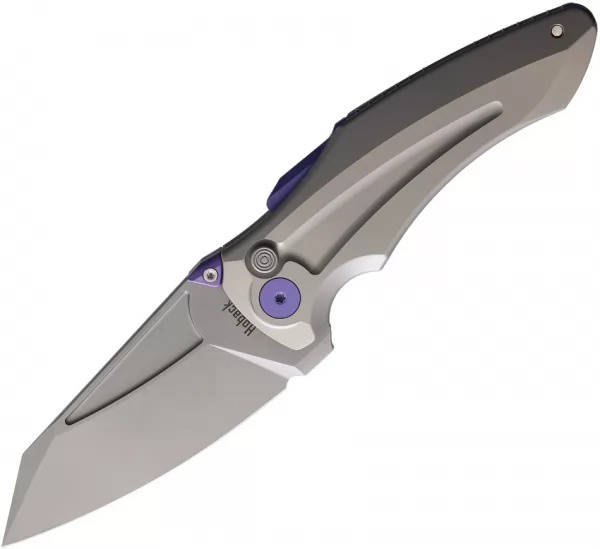 Hoback Knives Sumo Button Lock Gray HOB021GP