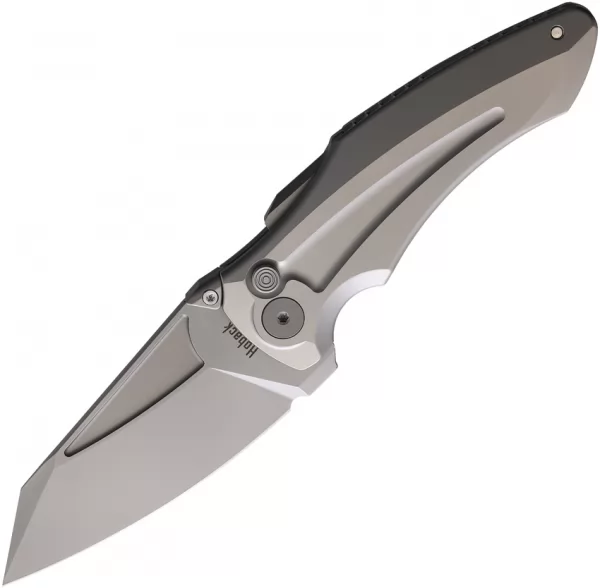Hoback Knives Sumo Button Lock Light Gray HOB021LG